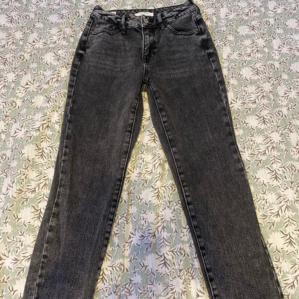 Pace in black acid wash jeans
